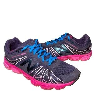 New Balance W890 Running Shoes Revlite Women Sz 9.5 Purple Pink Black Sneakers